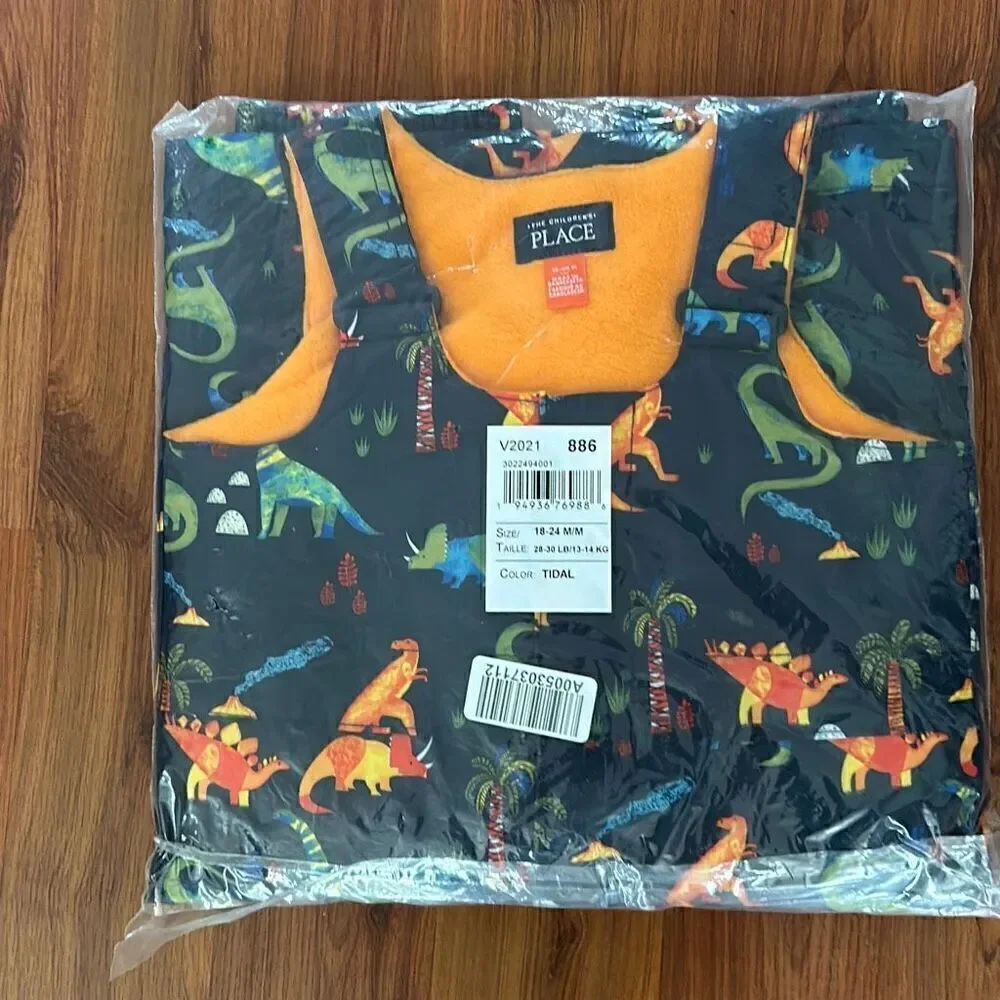 NWT the children's place snow overalls dinosaurs 18 to 24 months ski overalls